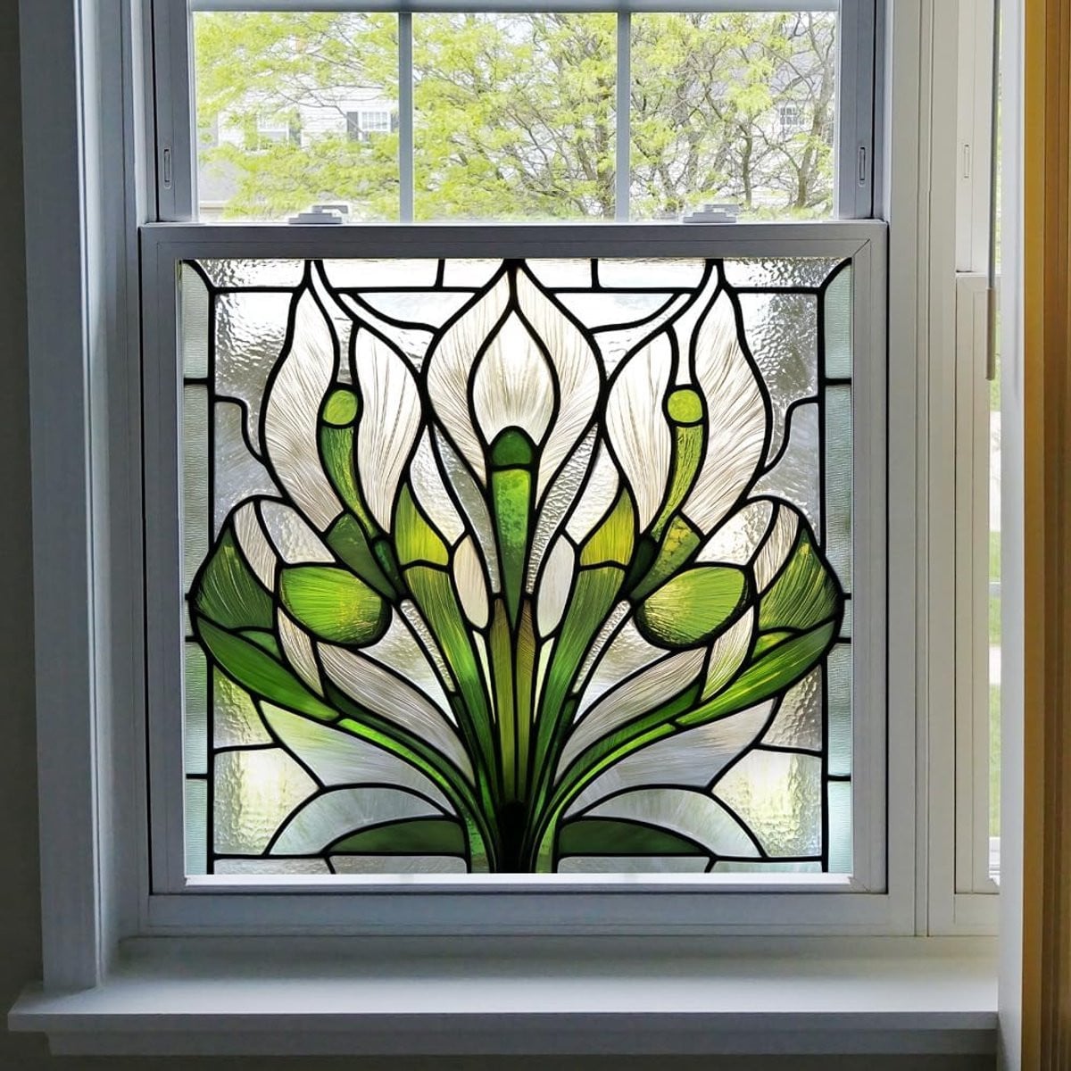 Statische Raamfolie met Regenboog Patroon - Verwijderbare Privacy Glasfilm met Anti-UV Bescherming
