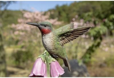 Hi-Line Gift HUMMINGBIRD ON FOXGLOVE