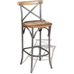 vidaXL Barhocker Altholz Massiv