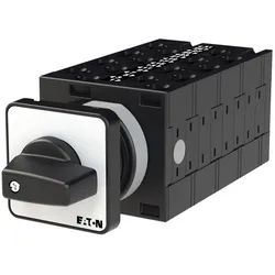 Eaton 005690 Wende-Polumschalter, T3, 32 A, Einbau, 8 Baueinheit(en), Kontakte: 15, 45 °, rastend, mit 0-Stellung, 2-1-Y-0-Y-1-2, Abwicklungs Nr.