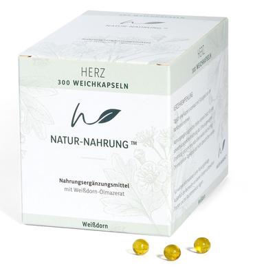 Natur-Nahrung Herz Weißdorn Weichkapseln 300 St
