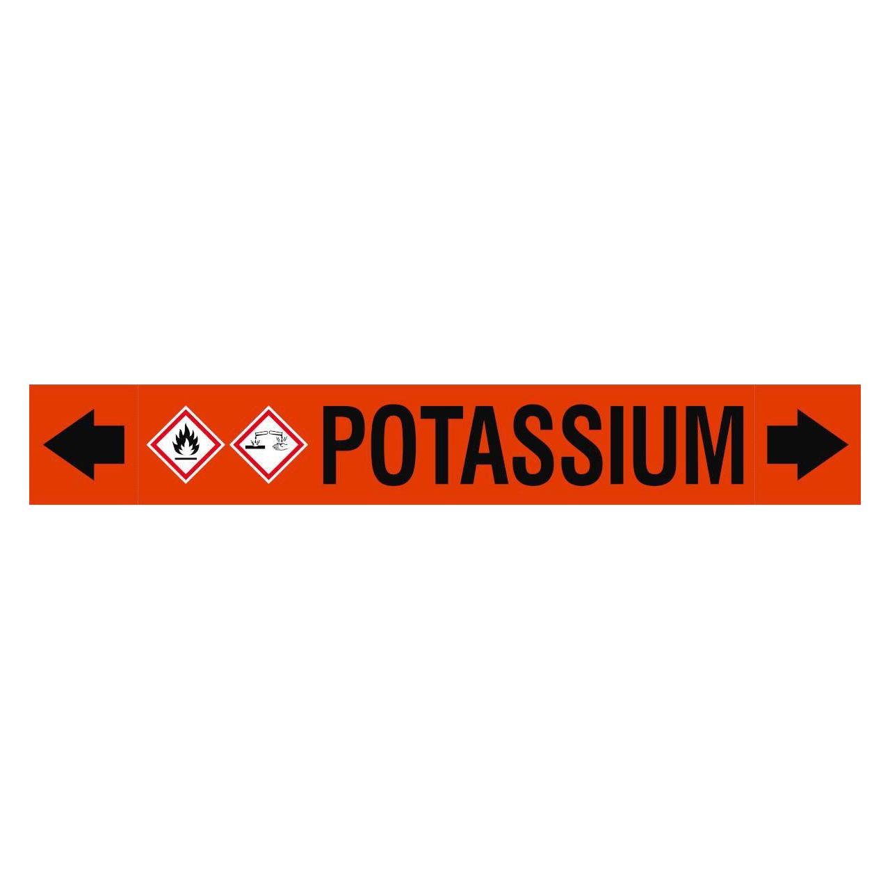 Brady ASME - Rohrmarkierer - Potassium (ASMEPM-100X690MM-POTASSIUM)