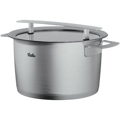 Kochtopf FISSLER "Phi Collection", silber (silberfarben), B:19,5cm H:13,5cm L:27cm Ø:16cm, Töpfe, Kochtopf, cookstar Allherdboden; Edelstahl 18/10; Made in Germany