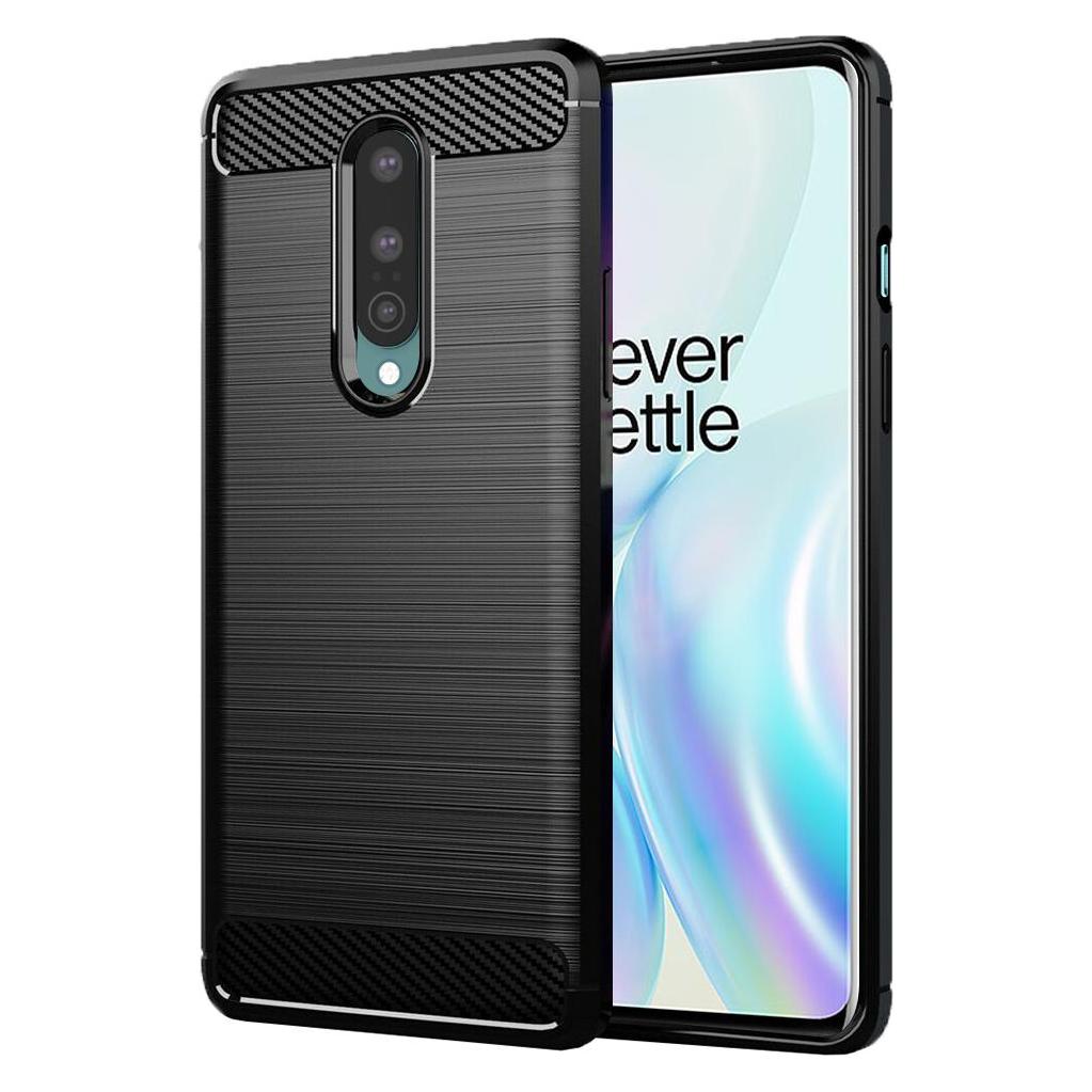 Techsuit - Carbon Silicone - OnePlus 8 - Black (Oneplus 8) (56336968)