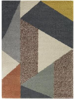 Balta Rugs Merril Mid-century Modern Color Block Shag Area Rug