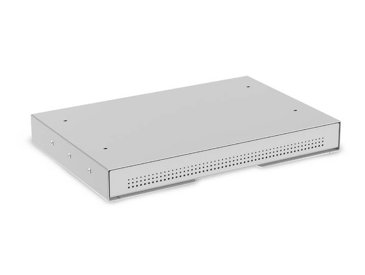 Untertisch Schublade Slimline Grau