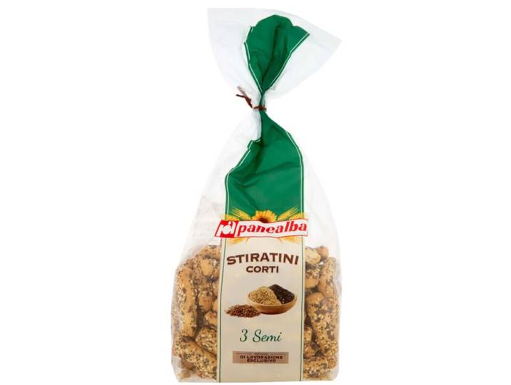 PANEALBA Stiratini corti 3 graines (sésame-lin-pavot) 200g
