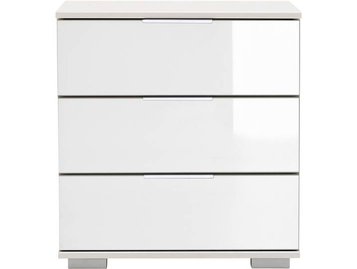 Nachttisch Peyton C weiss Holzwerkstoff B 52 H 58 cm - Farbe: Weiß - Nachttisch