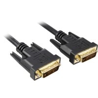 Kabel DVI-D >DVI-D schwarz, 5 Meter, Dual Link, 24+1