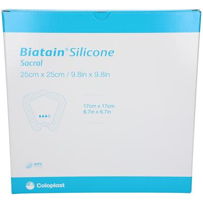 Biatain Silicone Schaumverb.Sakrum groß 25x25 cm 5 St Verband