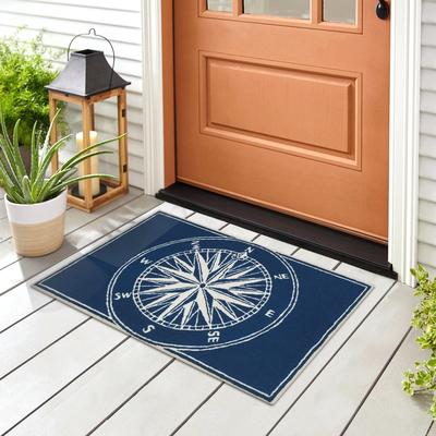 Lush Decor Frontporch Compass Indoor/Outdoor Mat