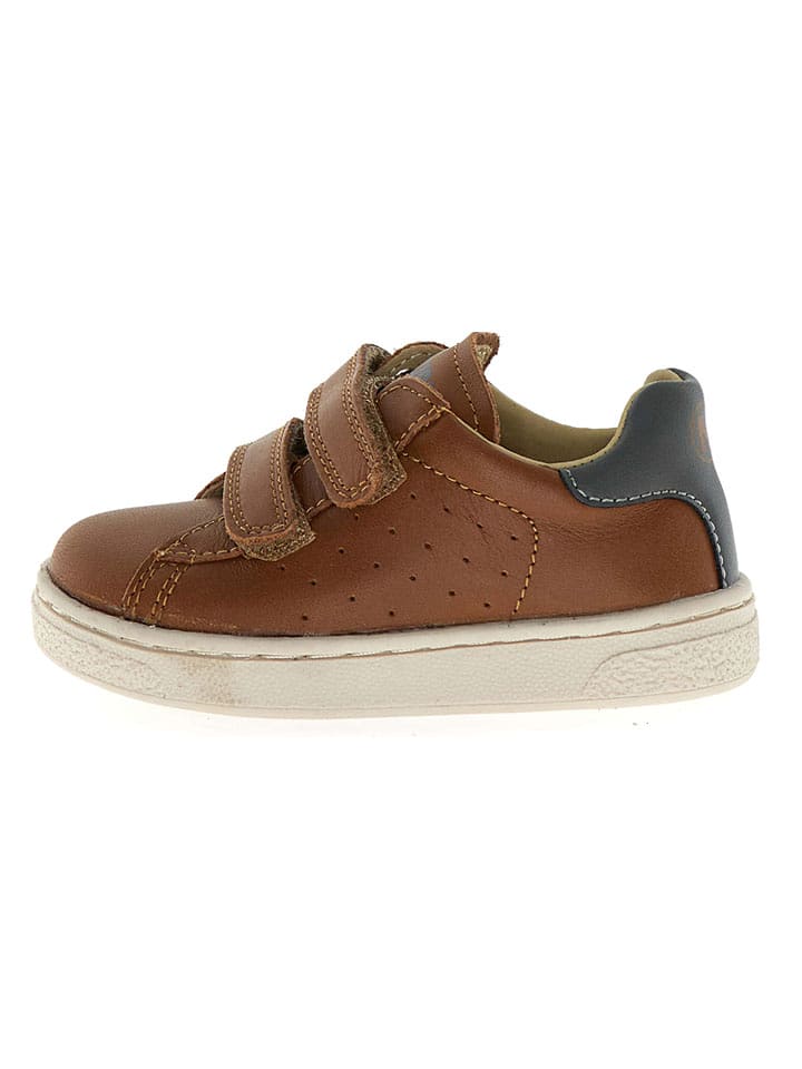 Naturino Leder-Sneaker "Hasselt 2" in Hellbraun - 32