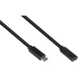 Good Connections USB 3.2 Verlängerungskabel (100W) USB-C St./ USB-C Bu. 1m