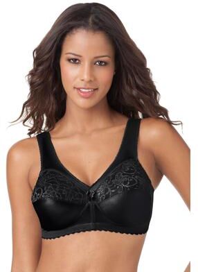 Plus Size Women's Glamorise® Magic Lift® Support Wireless Bra 1000 by Glamorise in Black (Size 50 I)