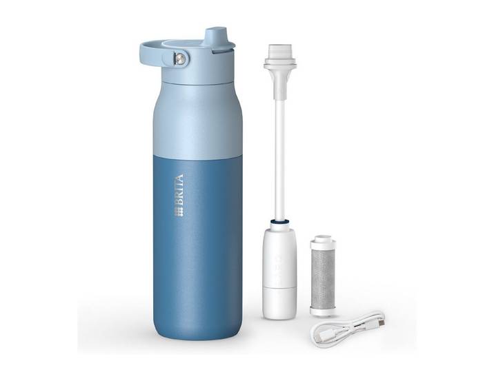 BRITA Trinkflasche BRITA LARQ iQ Digitale Filter Trinkflasche (1000 ml), inkl. Hydration Tracking (App), Aktivkohle Wasserfilter & UV-C