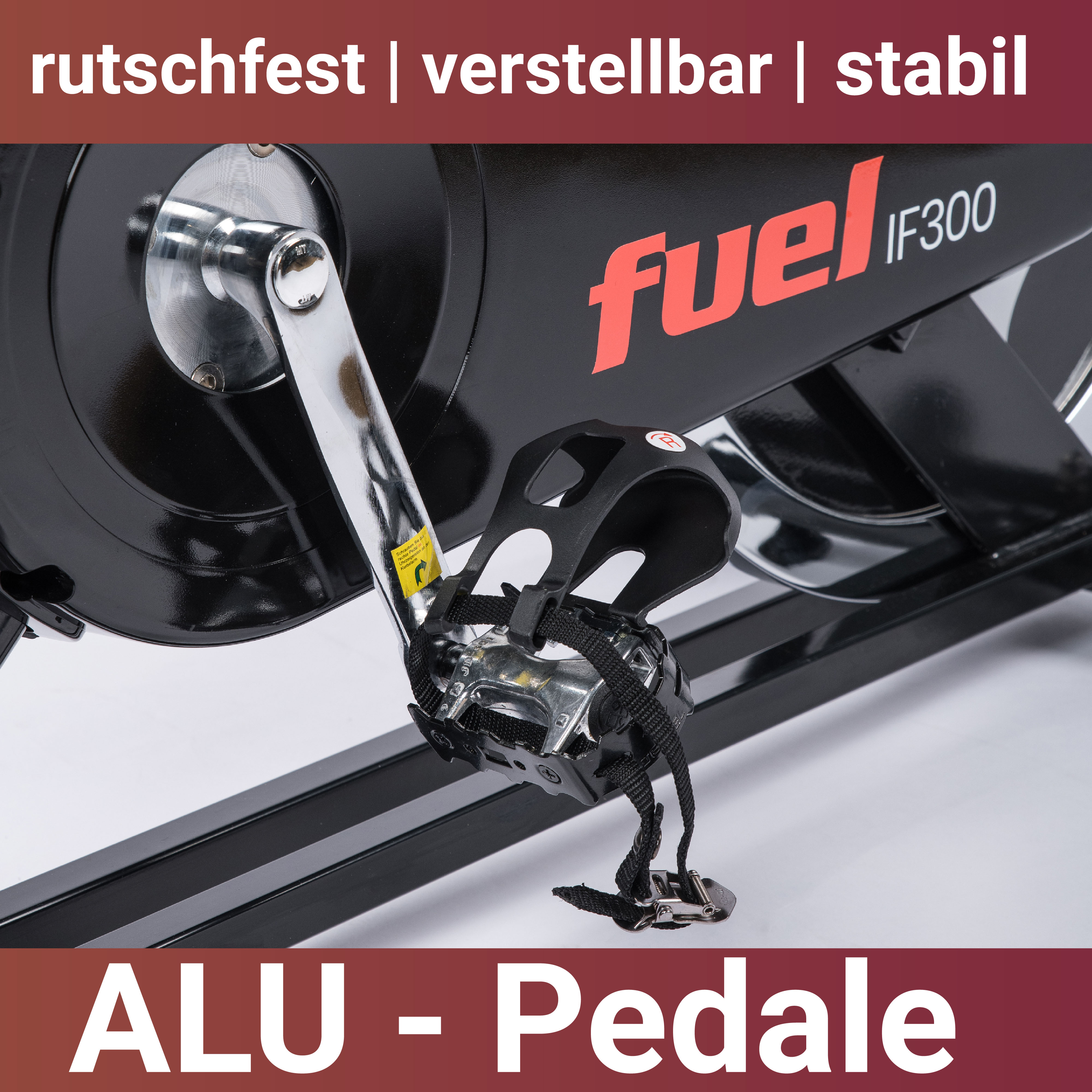 Heimtrainer FUEL FITNESS "Indoor Cycle IF300", schwarz, Heimtrainer, ohne Unterlegmatte, Heimtrainer, 125 kg max. Benutzergewicht, Fahrrad, B:54cm H:106cm L:107cm, Topseller