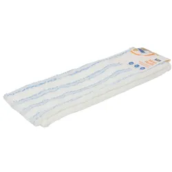 aro Bodenwischer-Ersatzbezug, Microfaser, 45 x 15 cm, blau/weiß, 2 Stück