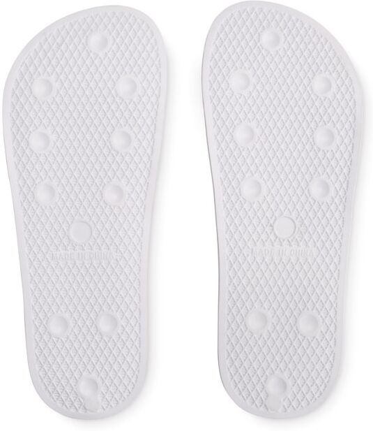 Claquettes antidérapantes personnalisées 46/47 pas cher KOLAM blanc