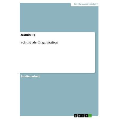 Schule als Organisation, Taschenbuch von Jasmin Ilg, GRIN, 978-3-640-40271-7