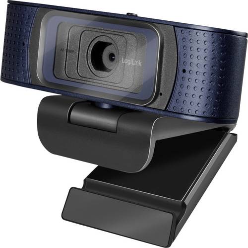 LogiLink UA0379 Full HD-Webcam Klemm-Halterung, Mikrofon