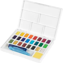 Faber Castell Aquarellfarben Farbkasten mit 24 Farben