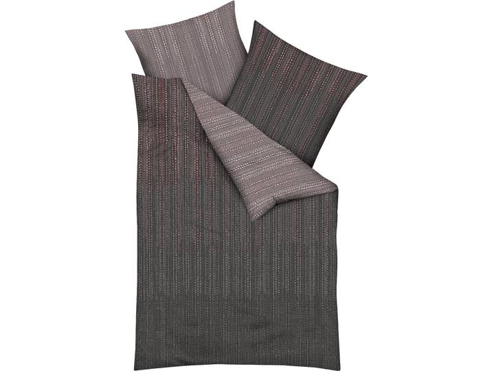 Wendebettwäsche KAEPPEL Vertigo , rot (burgund), B/L: 155cm x 220cm, 1 Stk., 1 Stk., Mako-Satin, B/L: 80cm x 80cm, 2 Stk., Mako-Satin, Obermaterial: 100% Baumwolle, Bettwäsche, Wendebettwäsche