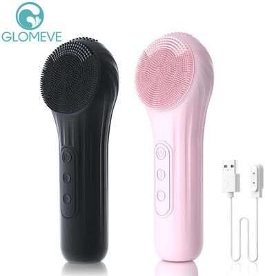 On Spot Shop Rechargeable Sonic Waterproof Facial Cleansing Brush, Exfoliating Vibrating Scrubber & Deep Clean Face Cleaner For Skin black