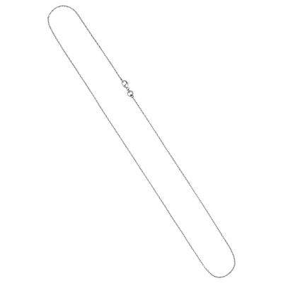 Kette ohne Anhänger JOBO "Zopfkette", grau (platin 950), Halsketten, Damen, Platin 950, L: 45, 950 Platin 1 mm 45 cm