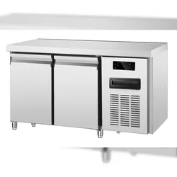 Ristoattrezzature Kühltisch 2-türig Edelstahl gekühlt 0 +8 °C 136x70x85h cm tropentauglich