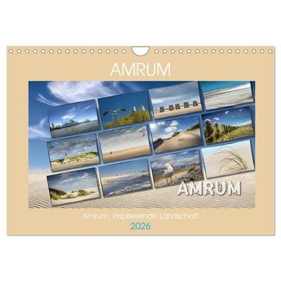 Amrum, inspirierende Landschaft (Wandkalender 2026 DIN A4 quer), CALVENDO Monatskalender
