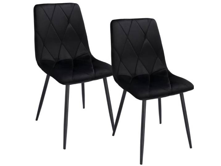 x Chaise PIADO noire (jeu de pieds + vis)
