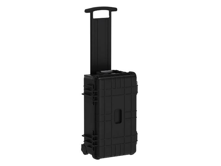 Hartschalenkoffer Kamerakoffer mit Rollen 56 x 35 x 23 cm schwarz