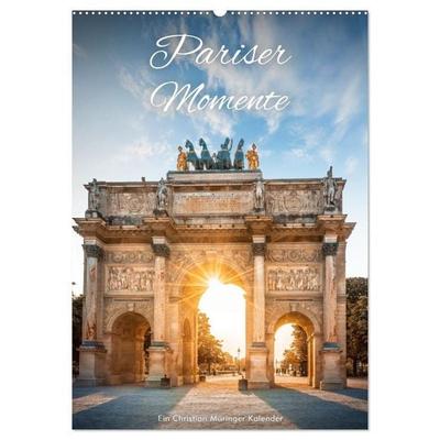 Pariser Momente (Wandkalender 2027 DIN A2 hoch), CALVENDO Monatskalender