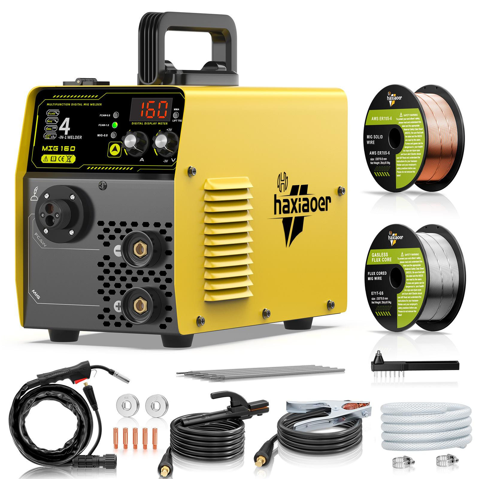 Selius MIG Lasapparaat 160A 4-in-1 Elektrisch Lasapparaat voor Metaal - 8.7 kg