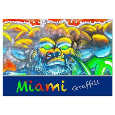 Miami Graffiti (Tischkalender 2027 DIN A5 quer), CALVENDO Monatskalender