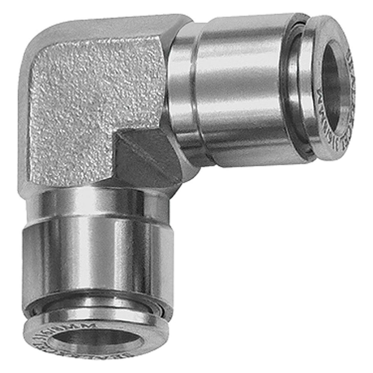Riegler L-Steckverbindung, für Schlauch-Aussen-Ø 12, Edelstahl 1.4404 (12 mm) (848.012 ES)