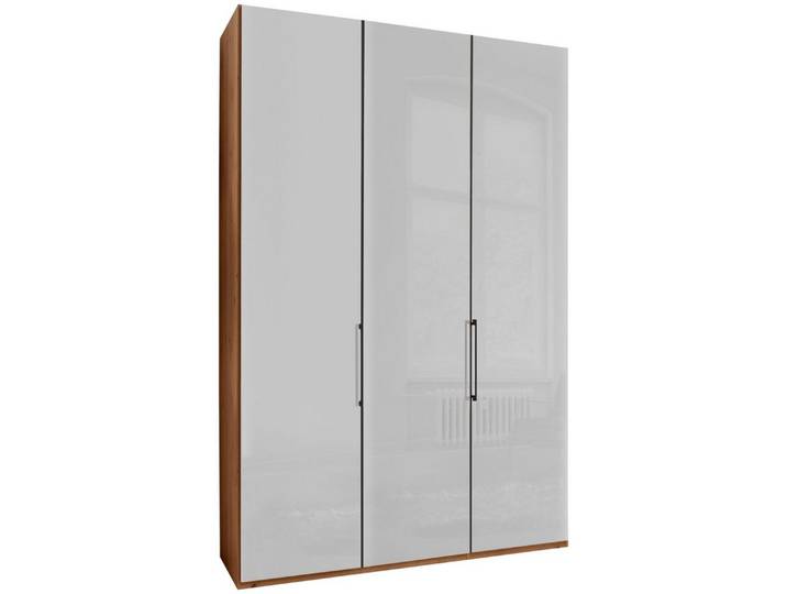 WIEMANN Kleiderschrank Monaco, Made in Germany, edle Glasfront, in verschiedenen Farben, hochwertige Beschlägen inkl. Dämpfung