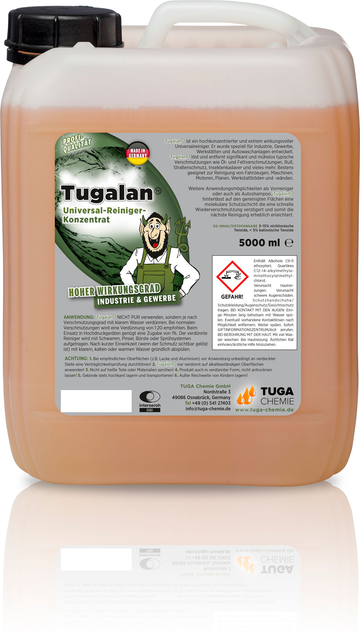 Tuga Reiniger Lan (5 L) Tu-5-D 5l
