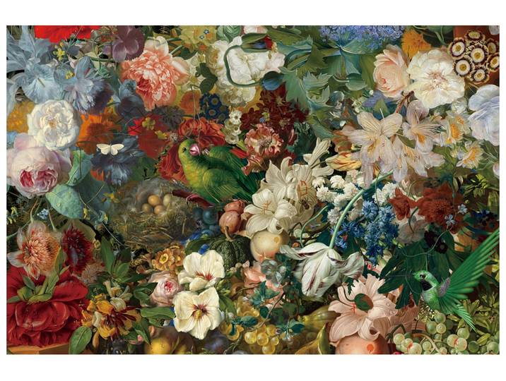 Glasbild Nostalgische Blumen image LAND