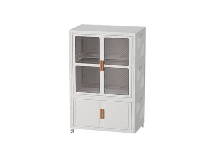 MCLIUJIA Mobiler Kleiderschrank Schrank Einfacher Kleiderschrank Freistehender Kleiderständer Armoires Abnehmbar Schneller und einfacher Aufbau(White)