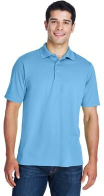 CORE365 88181 Men's Origin Performance Piqué Polo Shirt in Columbia Blue size 5XL   Polyester