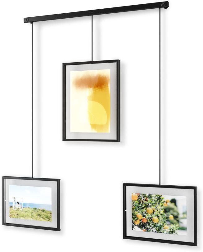 Umbra Exhibit Wall Picture Frames, Set of 3 Black