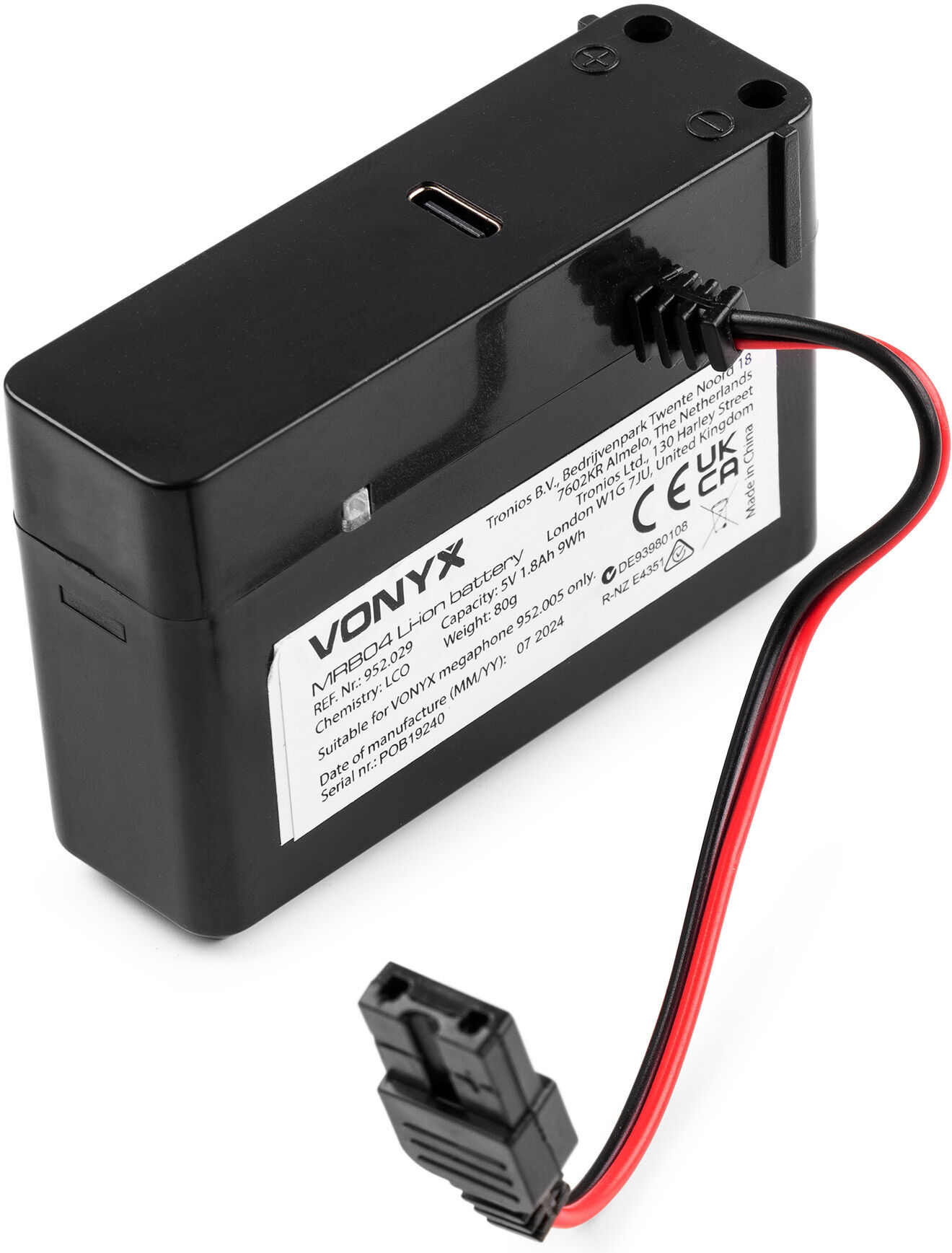 Vonyx Mrb04 Lithium-Ionen-Akkupack 5v