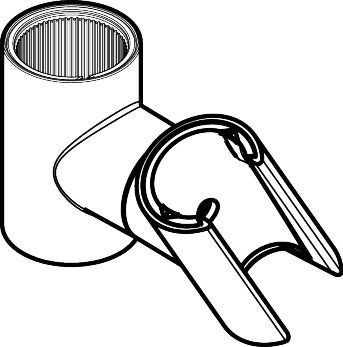 Hansgrohe Brausehalter Axor Starck Wandstange chrom, 96311000 96311000