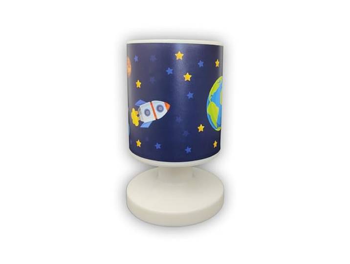 Niermann Standby Akku-Tischleuchte Weltall, 2200mAh, 1,5 Watt LED, bis zu 8 Stunden Leeuchtdauer, inkl. USB Kabel, Kinderlampe, Kinderleuchte
