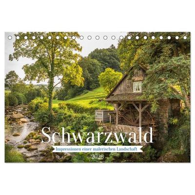 Schwarzwald (Tischkalender 2026 DIN A5 quer), CALVENDO Monatskalender