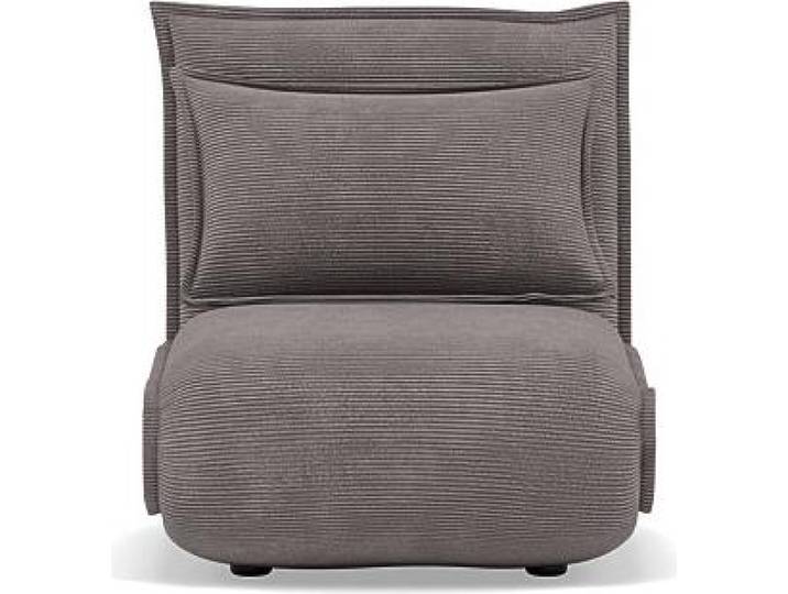 Best Mobilier Candice - Banquette 1 place convertible clic-clac en velours côtelé \, Gris clair