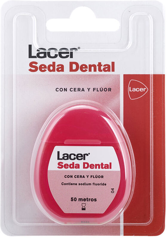 Lacer Seda Dental con cera y flúor 50 metros 1 u