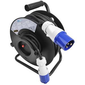 ProPlus Kabeltrommel 373844DE Camping, für außen IP44, 1x CEE 230V / 16A, Kabeltyp H07RN-F 2,5 mm², 25 m