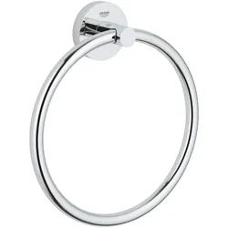 Grohe, Handtuchhalter + Handtuchhaken, Start QuickFix Handtuchring, klebbar, chrom